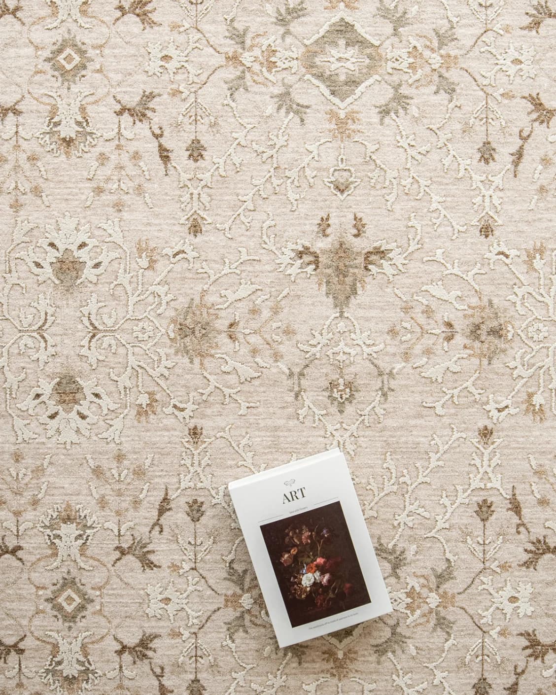 Albert Terra carpet in beige and brown, shown in a product close-up top view as image 13