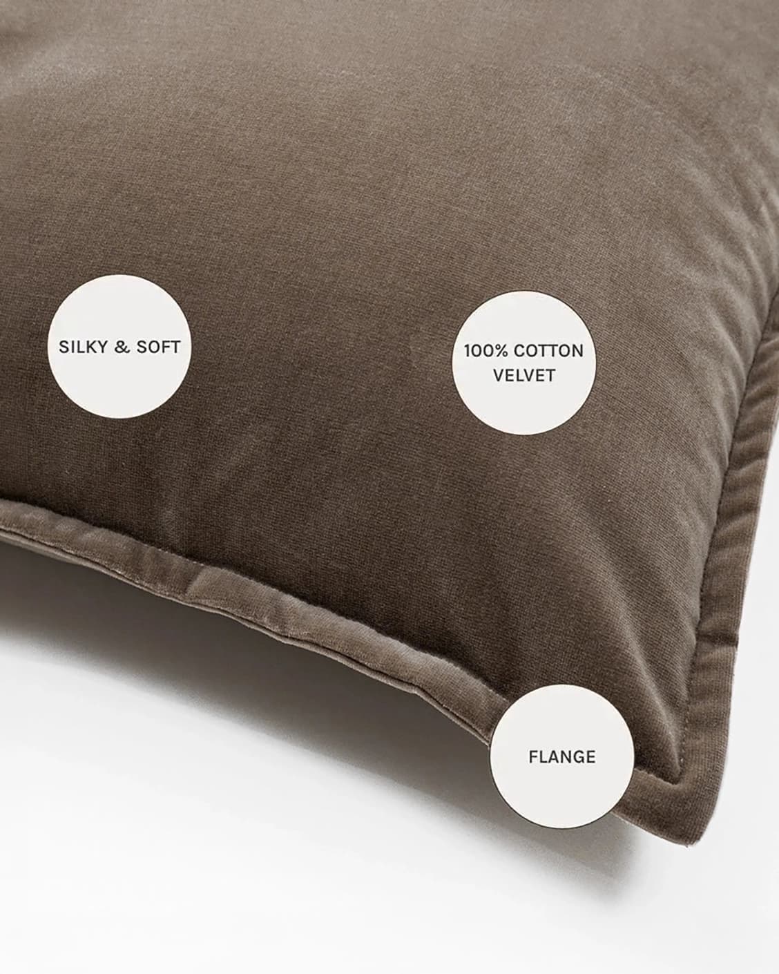 Alessandra Braun cushions in brown, shown in a product close-up as image 8