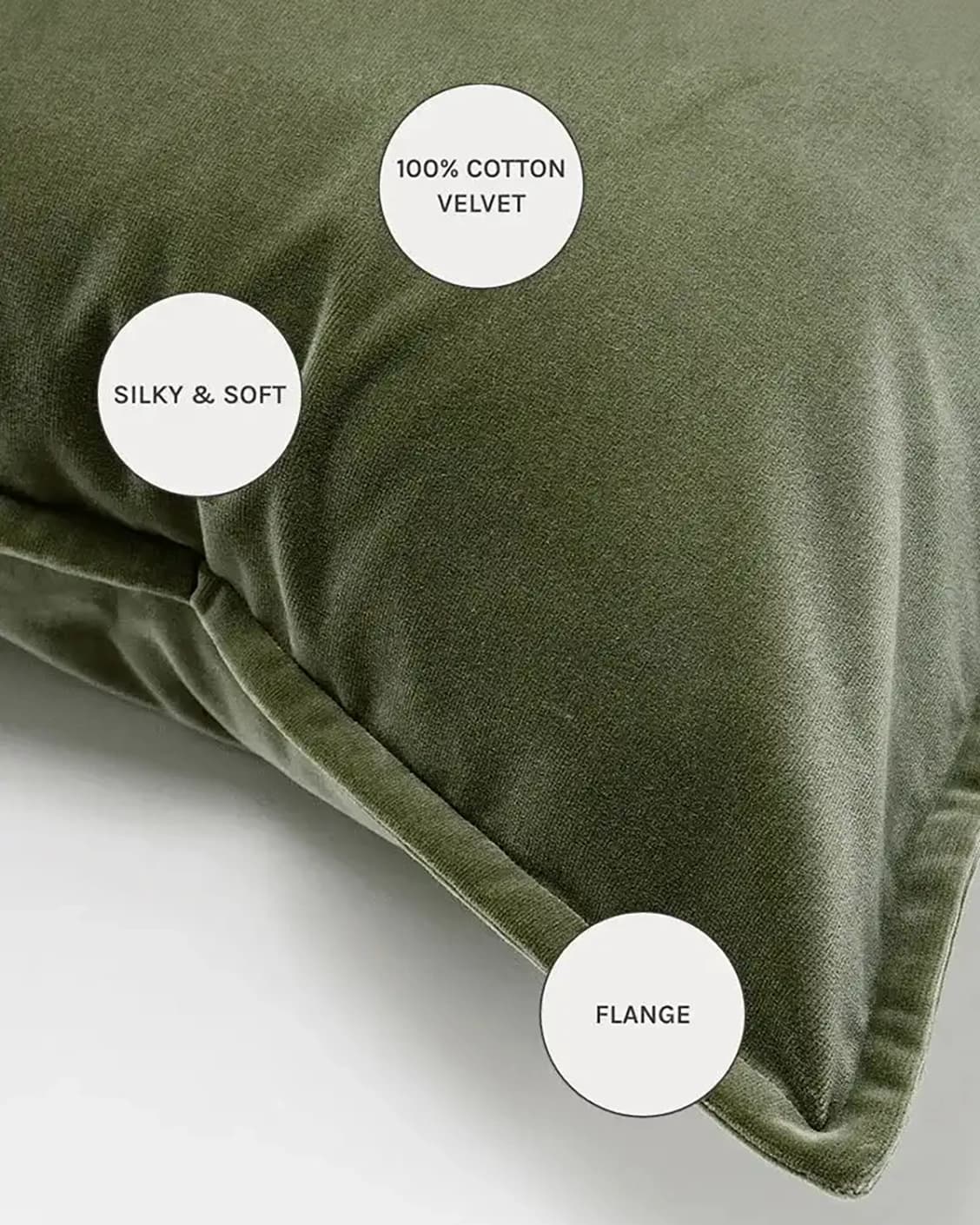 Alessandra Forest cushions in green and forest green, shown in a product close-up as image 11