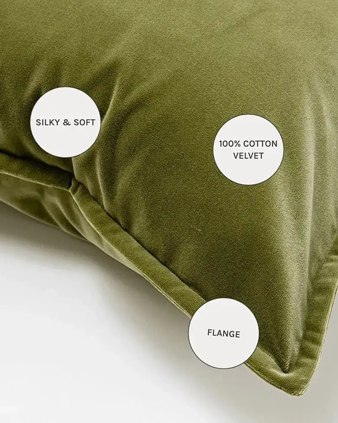 Alessandra Jade cushions in green, shown in a product close-up as image 8