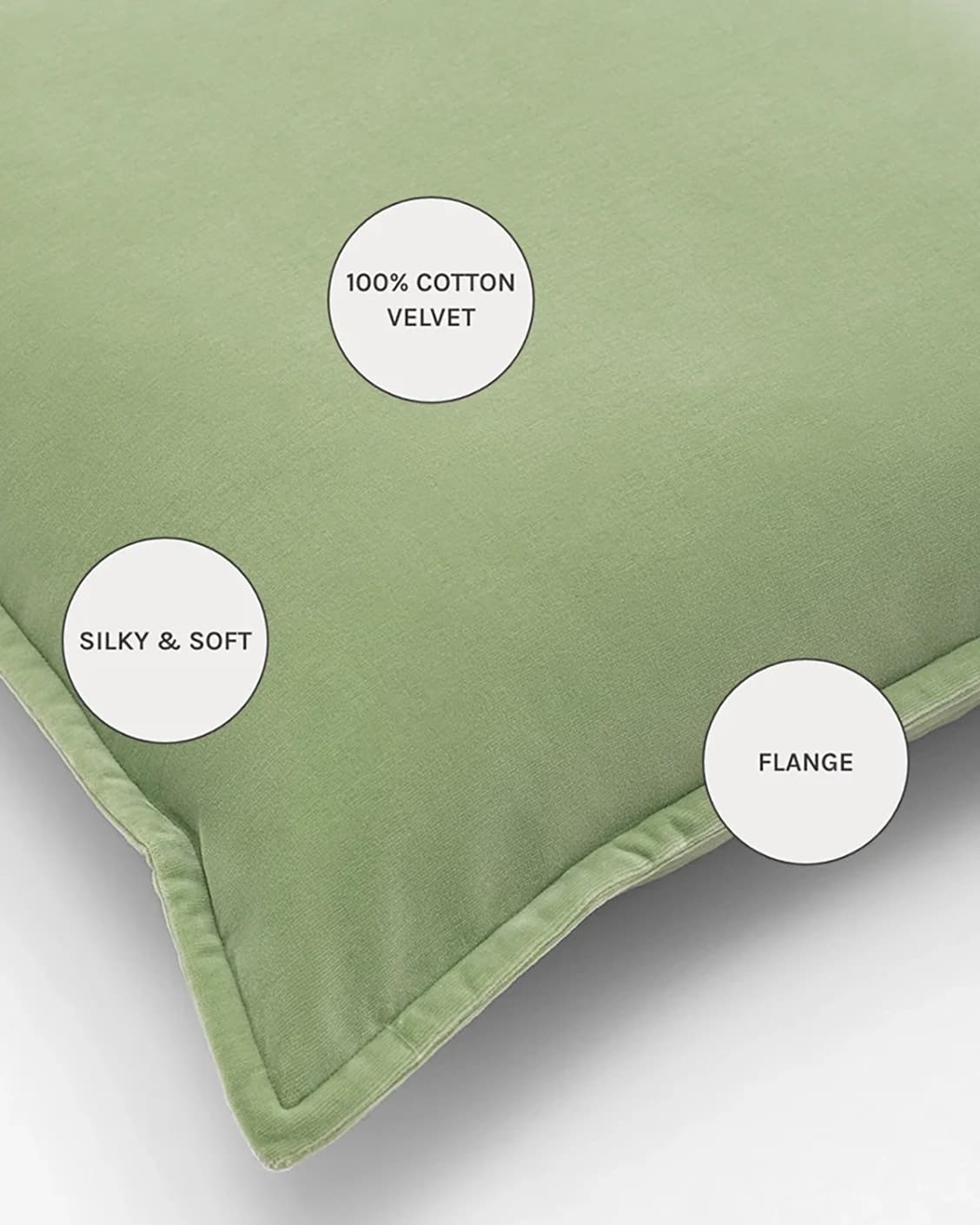 Alessandra Pistachio cushions in pistachio and green, shown in a product close-up as image 10