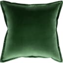 Alessandra Russel cushion in dark green and green, shown in a product front view as image 1