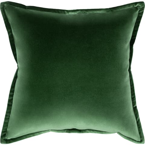 Alessandra Russel cushion in dark green and green, shown in a product front view as image 1