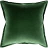 Alessandra Russel cushion in dark green and green, shown in a product front view as image 1