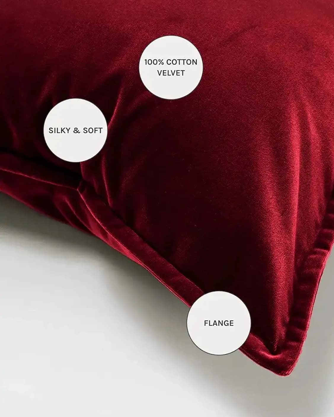 Alessandra Scarlet cushions in red, shown in a product close-up as image 9
