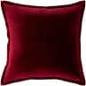 Alessandra Scarlet cushion in red, shown in a product front view as image 1