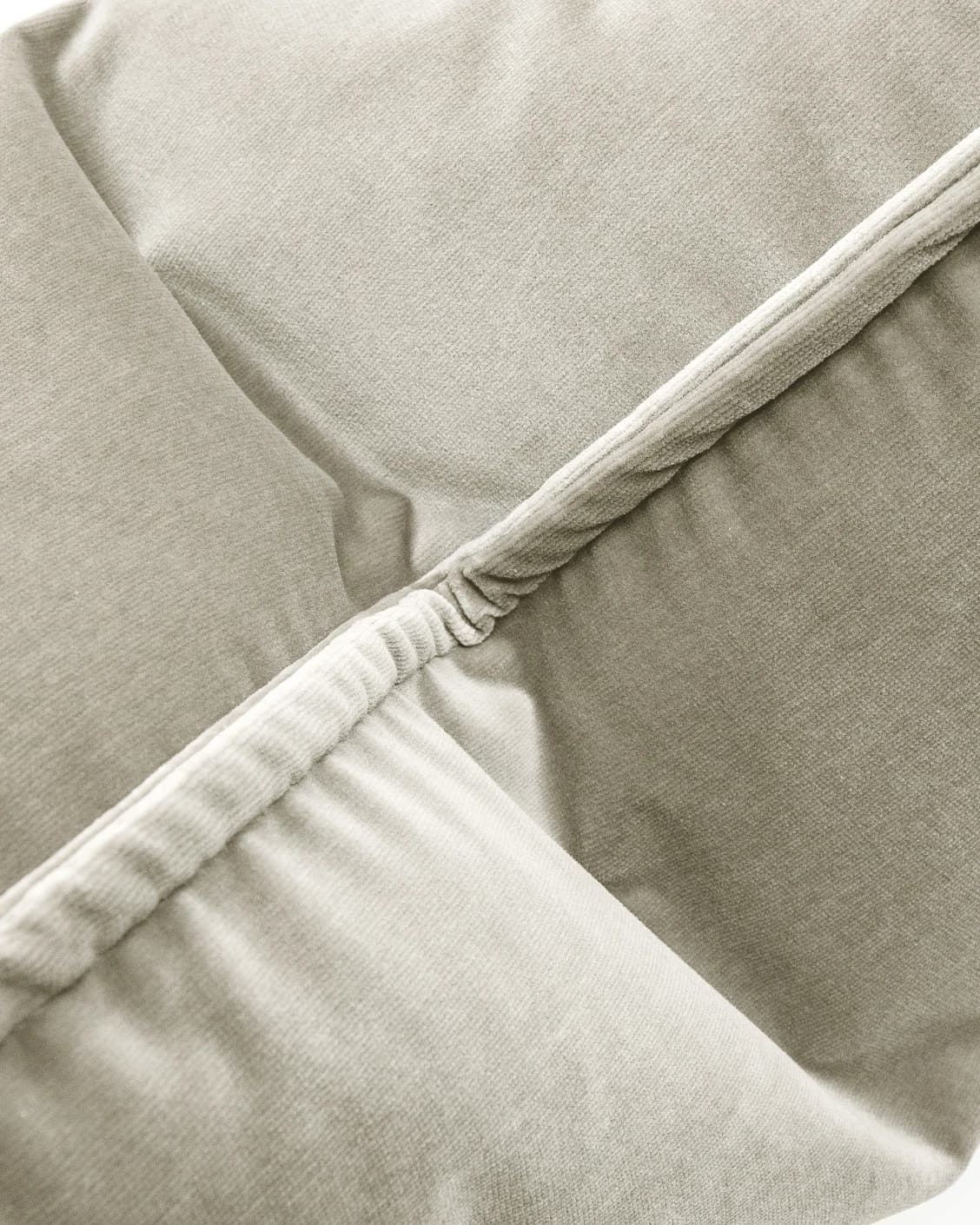 Alessandra Taupe cushion in taupe, brown and grey, shown in a product close-up as image 6