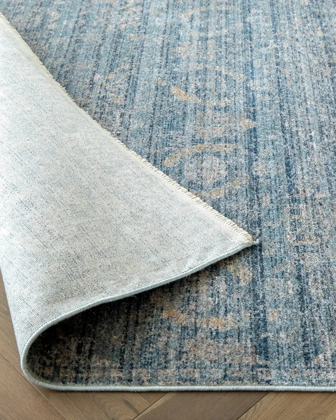 Alexander Azure carpet in blue, shown in a product close-up top view as image 9