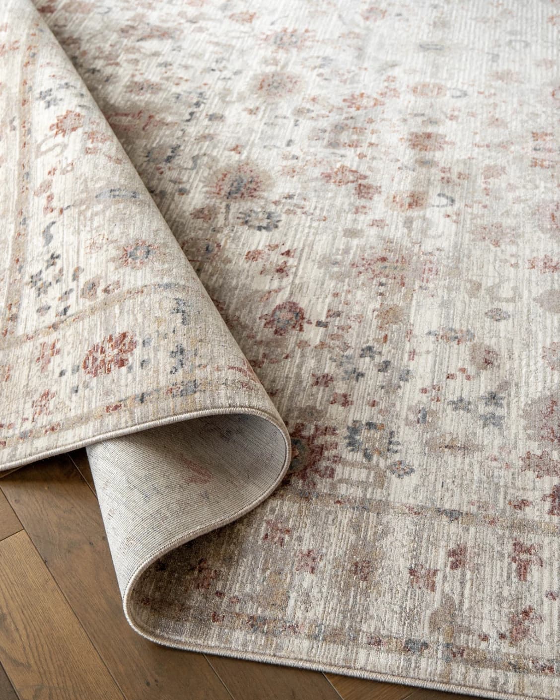 Alexander Dune carpet in red and beige, shown in a product close-up top view as image 12