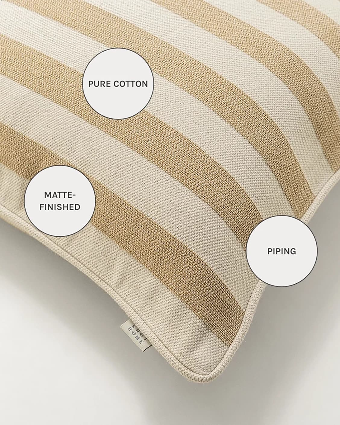 Ameline Klimt cushions in beige, shown in a product close-up as image 13