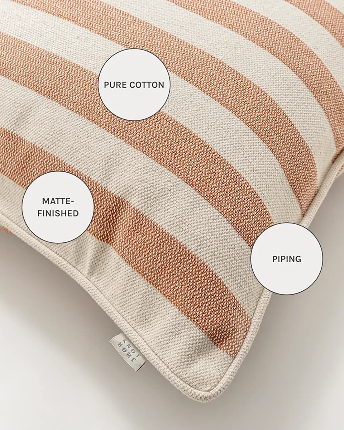 Ameline Rust cushions in rust, shown in a product close-up as image 12