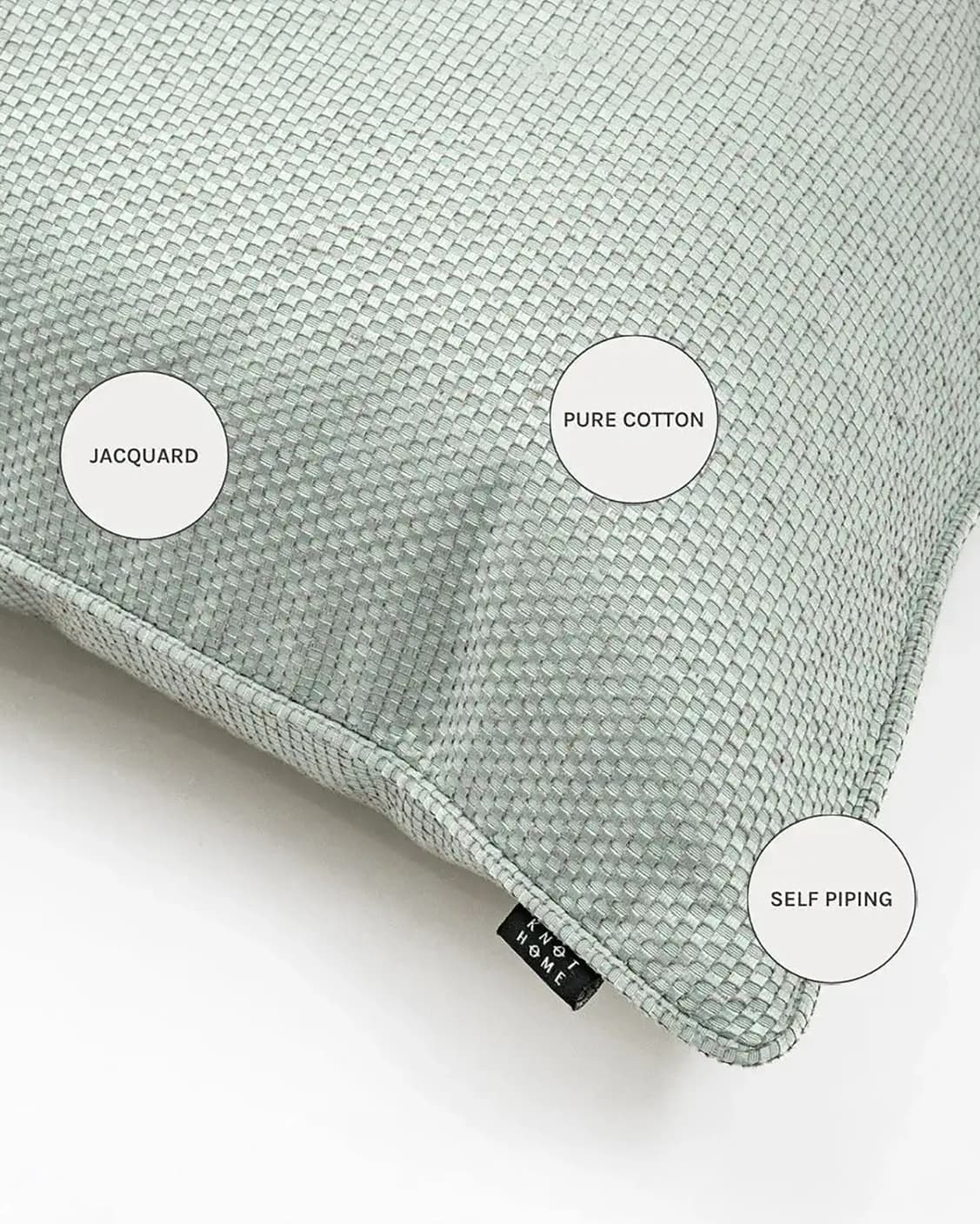 Astrid Sage cushions in green, shown in a product close-up as image 8