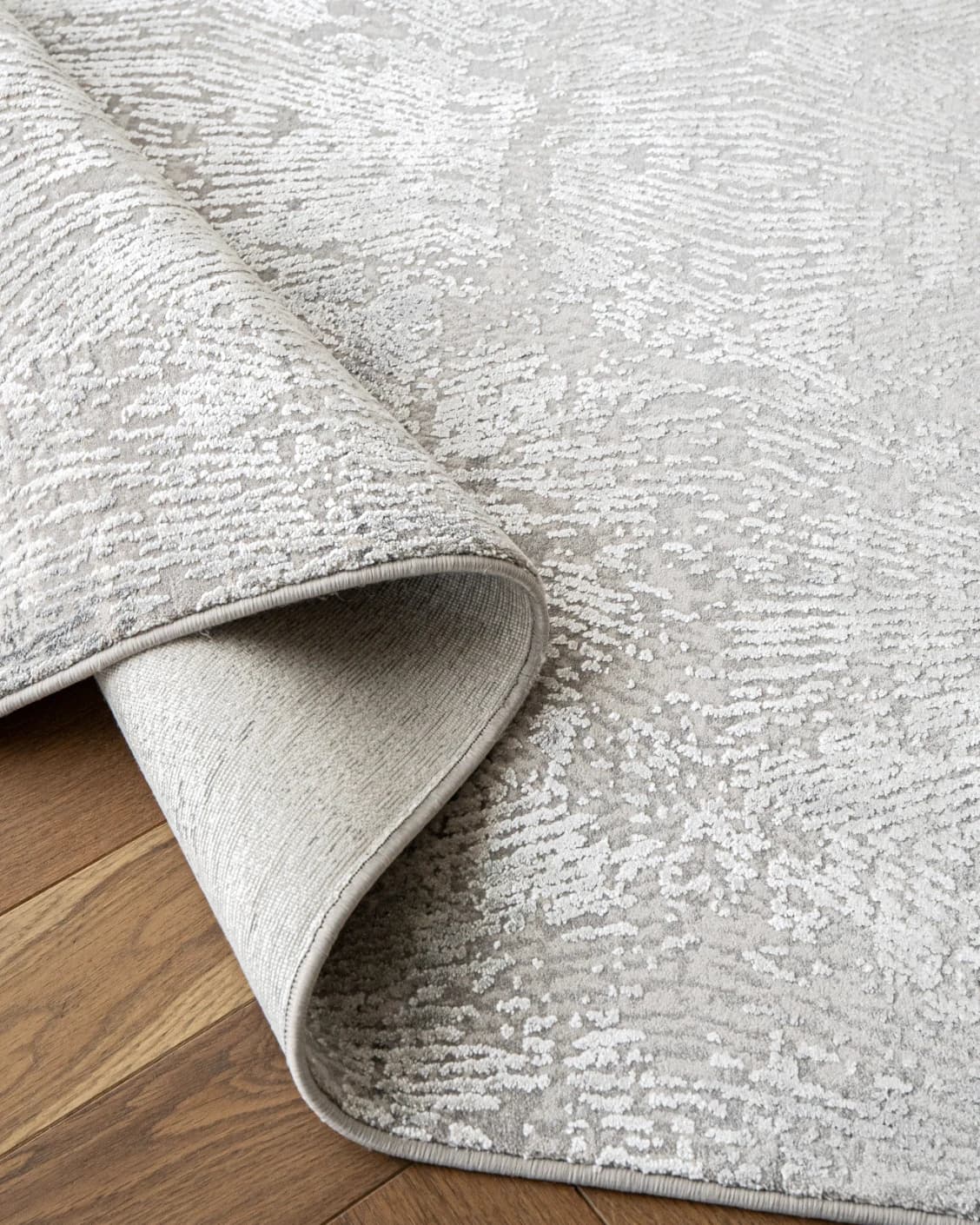Athena Ashton carpet in grey and off white, shown in a product close-up as image 10