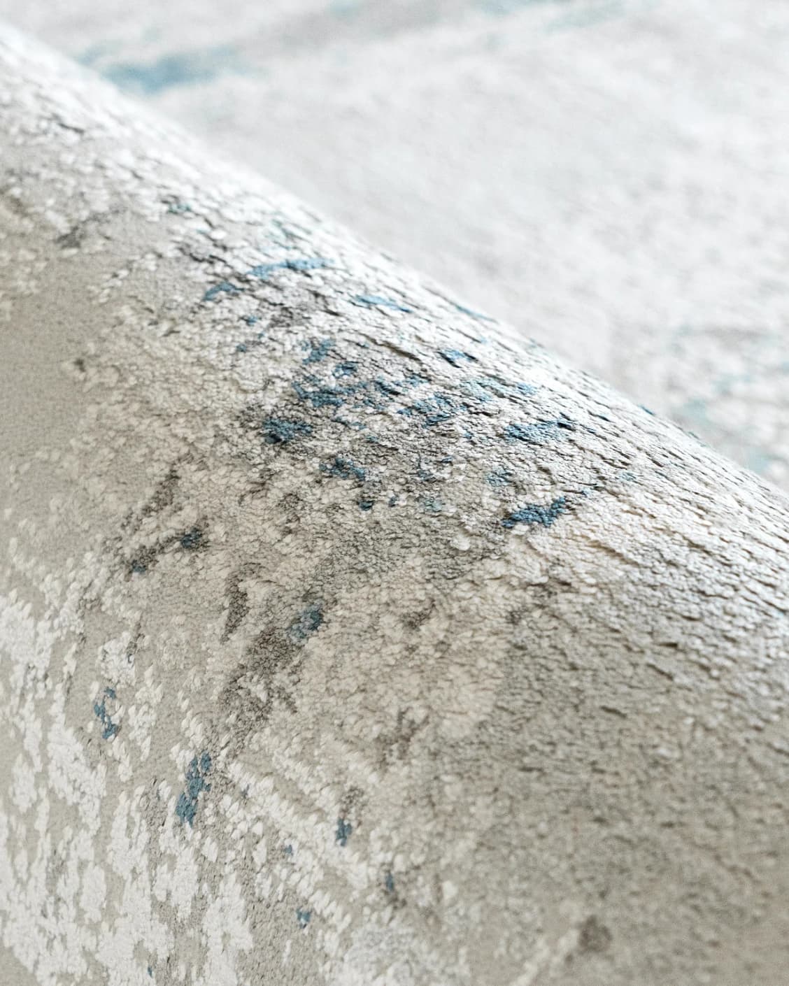 Athena Sky Runners carpet in sky, blue and grey, shown in a product close-up top view as image 7