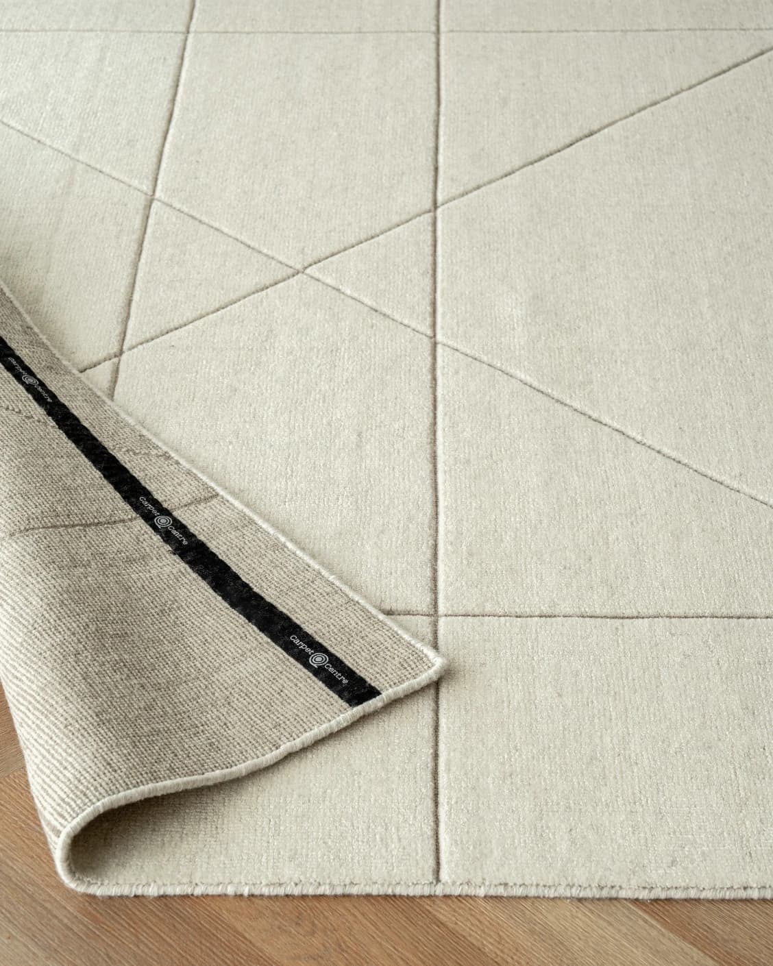 Axis Bianca carpet in beige, shown in a product top view as image 13