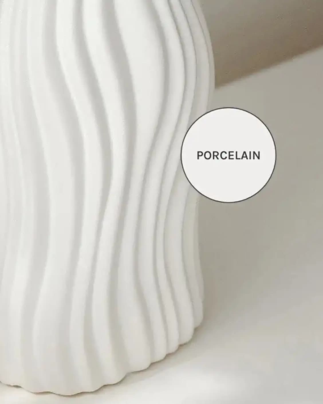 Baiza Arneson vases in white, shown in a product close-up as image 13