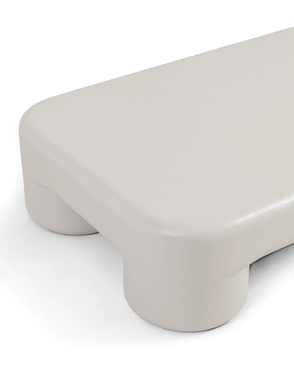 Bari coffee table in soft ivory and stone, shown in a product top view as image 9