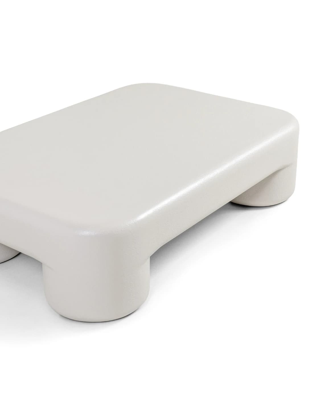 Bari coffee table in soft ivory and stone, shown in a product top view as image 10