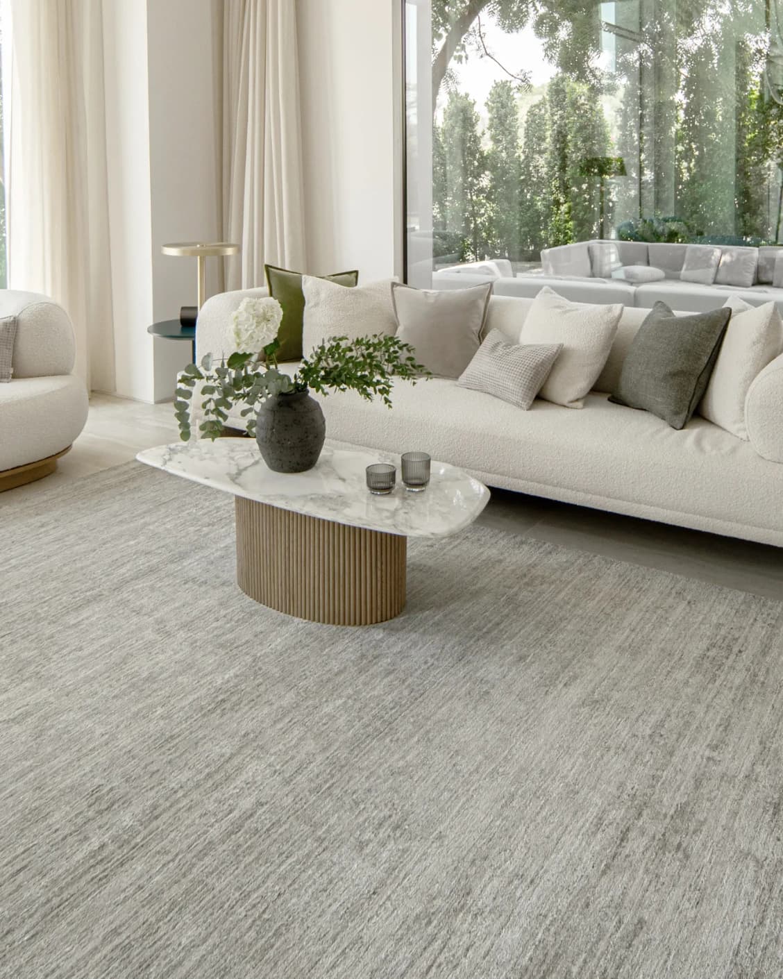 Beatrice Dune 02 carpet in dune and grey, shown in a lifestyle right view as image 10