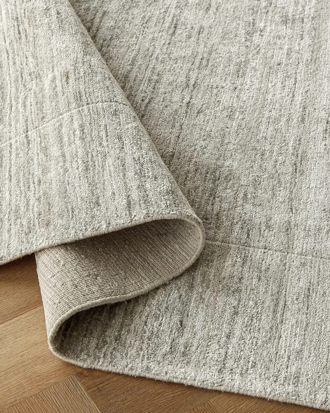 Beatrice Dune 01 carpet in dune and grey, shown in a product top view as image 9
