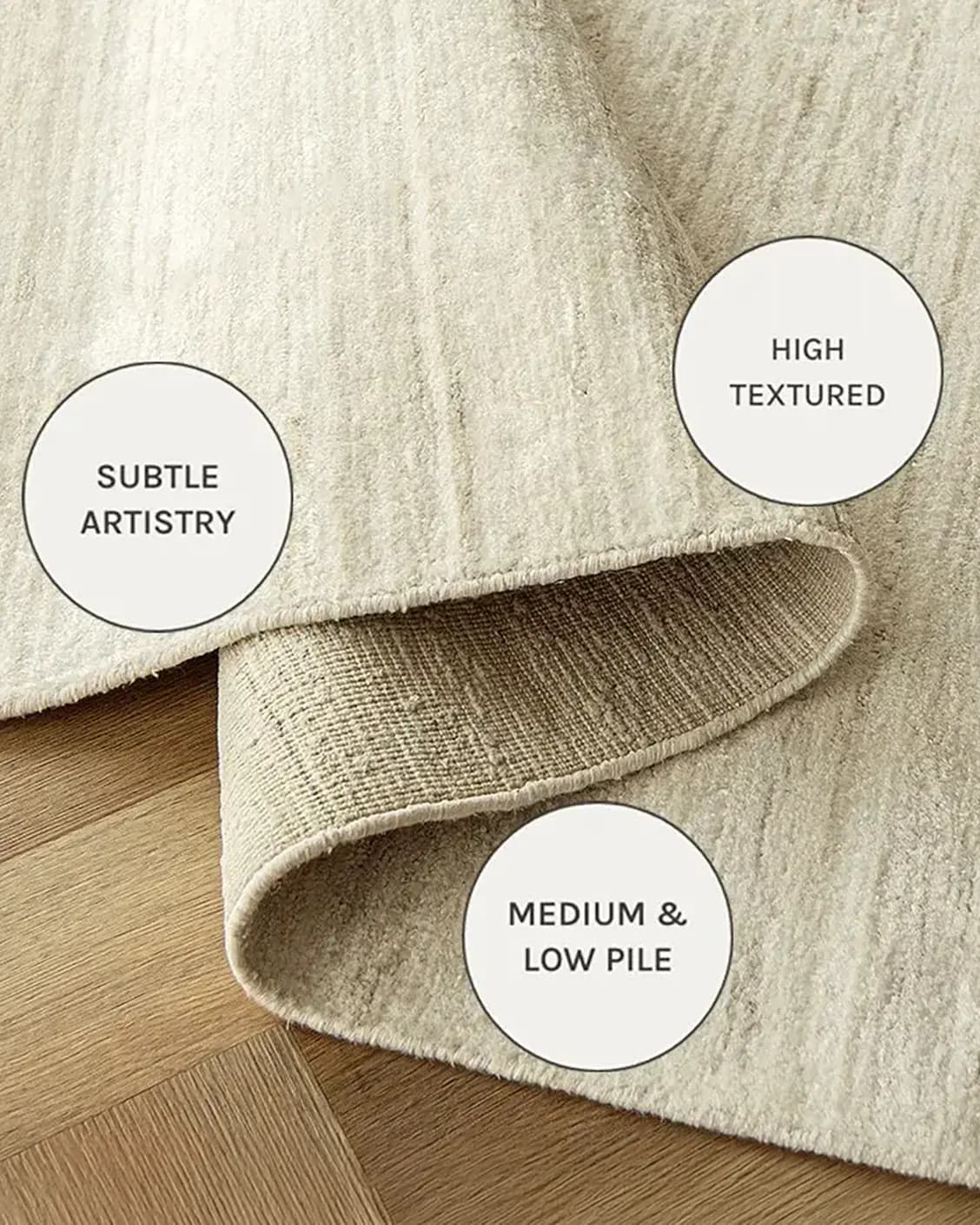 Beatrice Sandy 02 carpets in sandy and beige, shown in a close-up as image 18