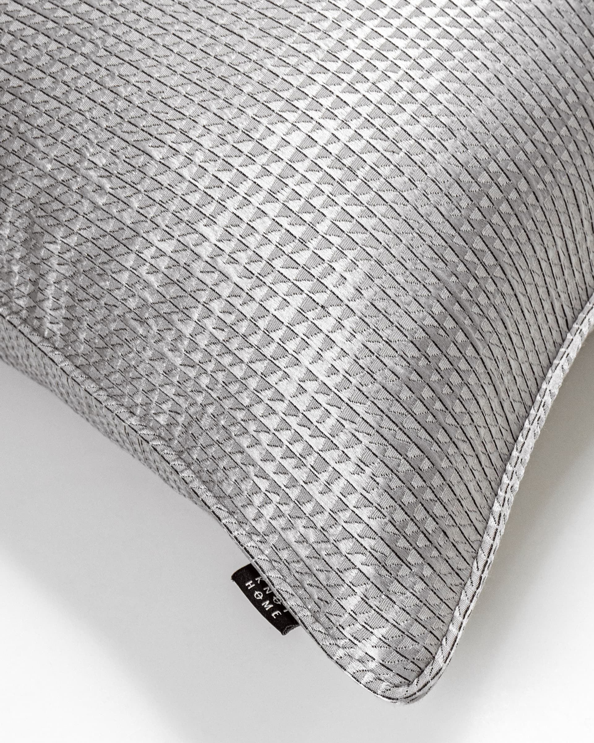 Benjamin Laurent cushion in silver and black, shown in a product close-up as image 7