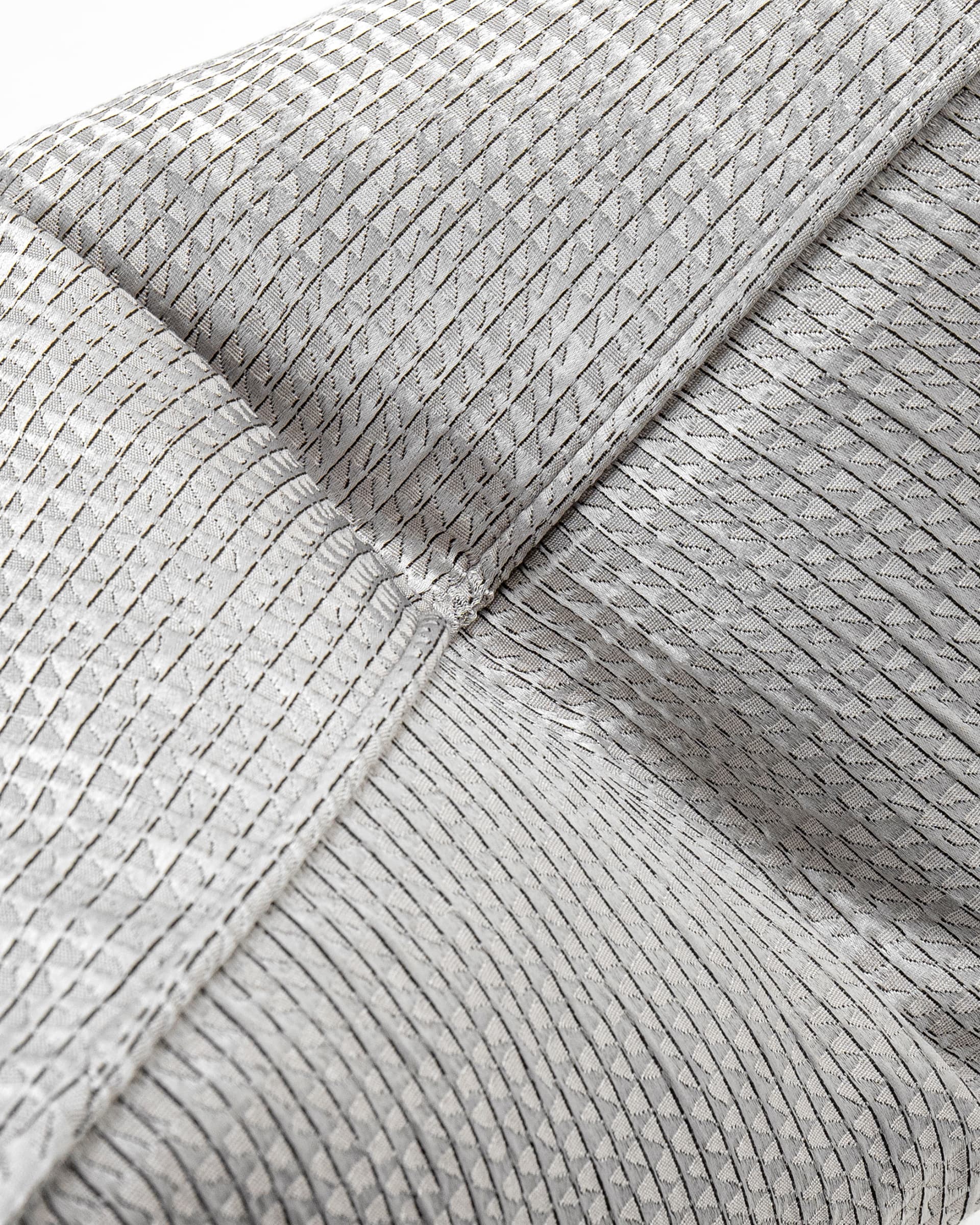 Benjamin Laurent cushion in silver and black, shown in a product close-up top view as image 8