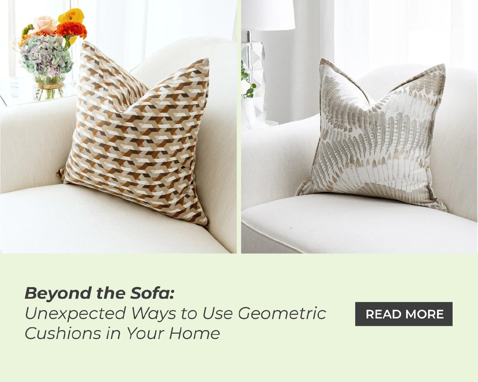 Beyond the Sofa: Unexpected Ways to Use Geometric Cushions in Your Home
