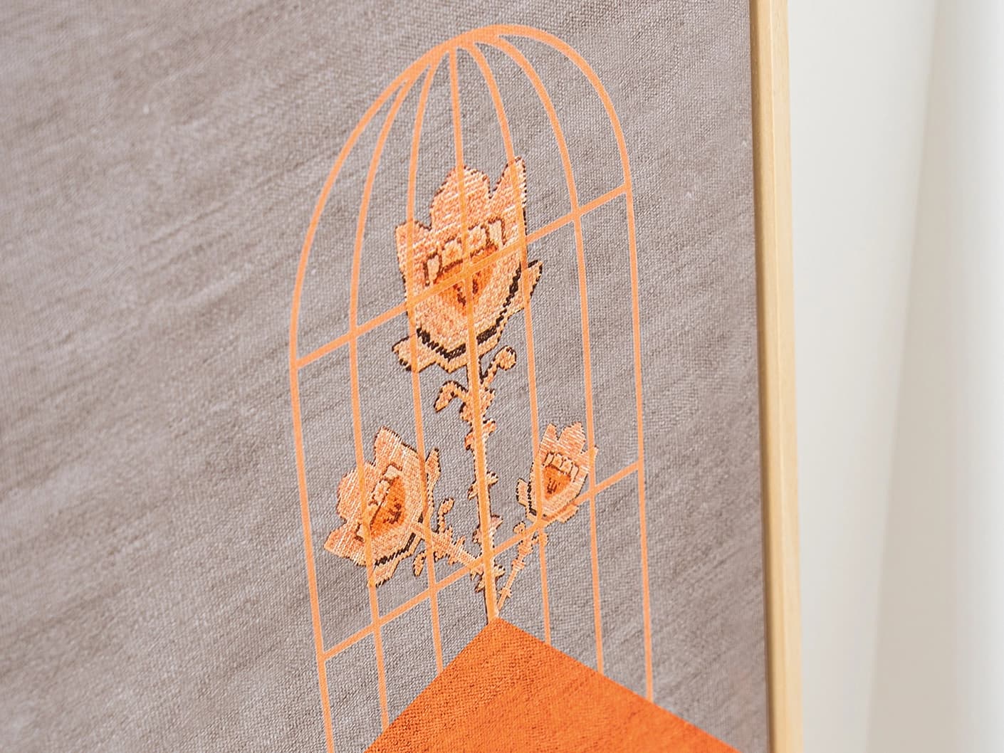 bloom-soft-minimal-orange-taupe-canvas-artwork-lifestyle-closeup-view-id-dsc01652-v2
