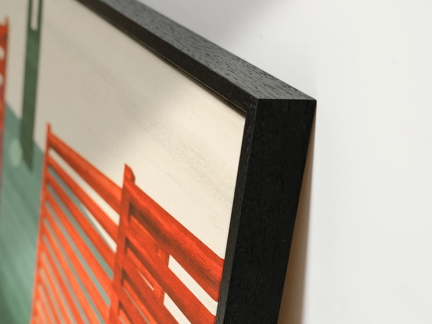 Breeze canvas in red and green, shown in a lifestyle close-up as image 1