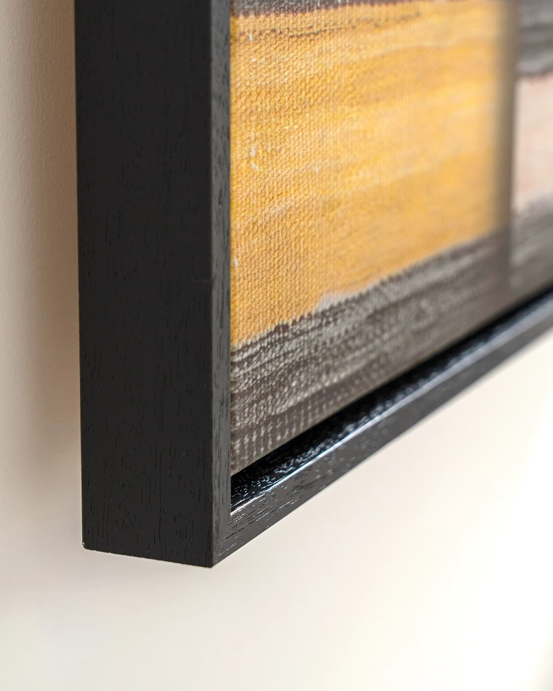 Bumblebee Gray canvas in grey, beige and yellow, shown in a lifestyle close-up as image 5