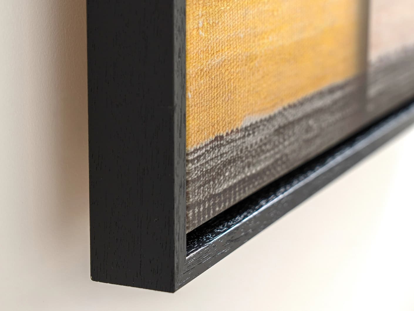 Bumblebee Grey canvas in grey, beige and yellow, shown in a lifestyle close-up as image 1
