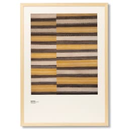 Bumblebee fine art print in brown, beige and yellow, shown in a lifestyle front view as image 1