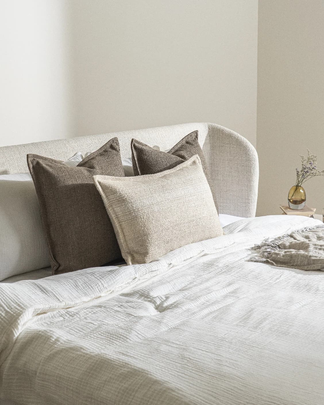 Burhan Bundle bundle - indoor in brown and beige, shown in a lifestyle left view as image 2
