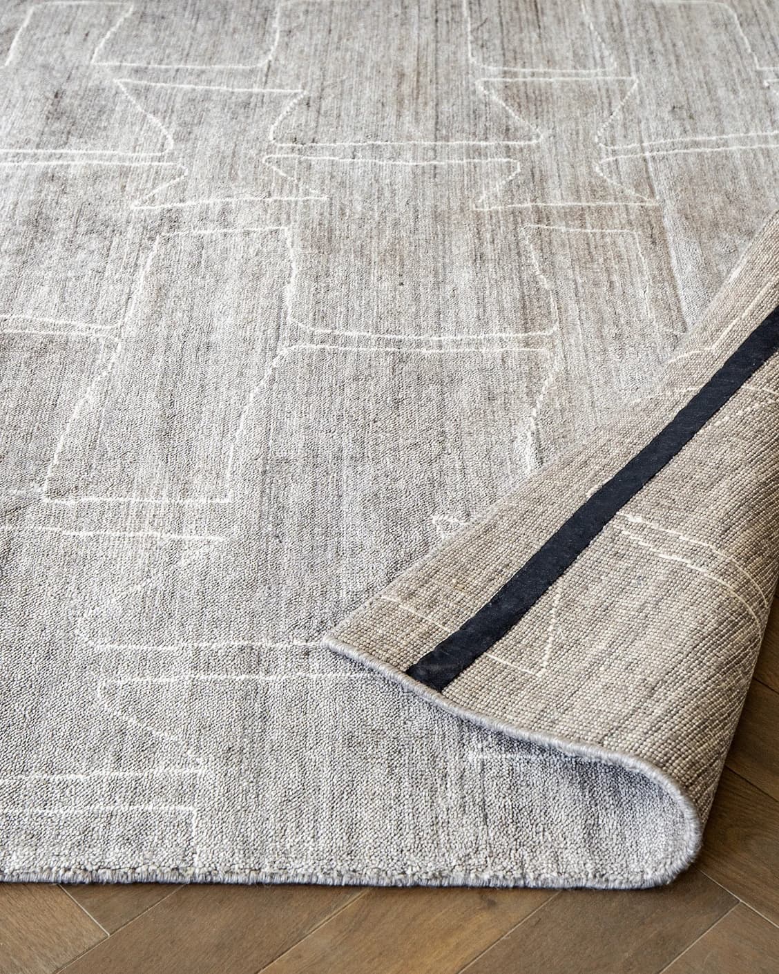Caleb Dune carpet in grey and blue, shown in a product front view as image 10