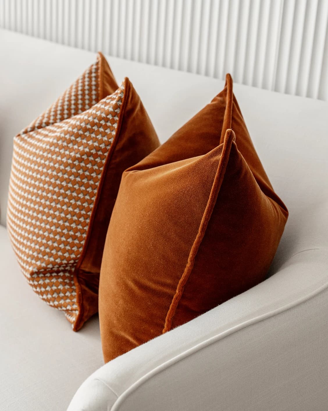Callan Bundle bundle - indoor in rust and orange, shown in a product right view as image 2