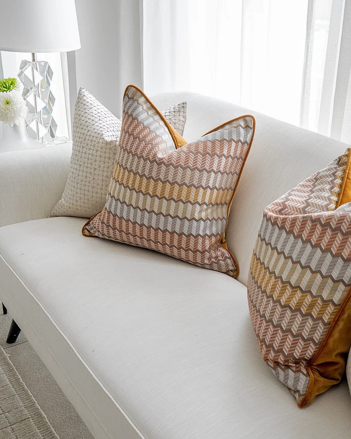Camella Bundle bundle - indoor in orange, yellow, silver and white, shown in a lifestyle right view as image 3