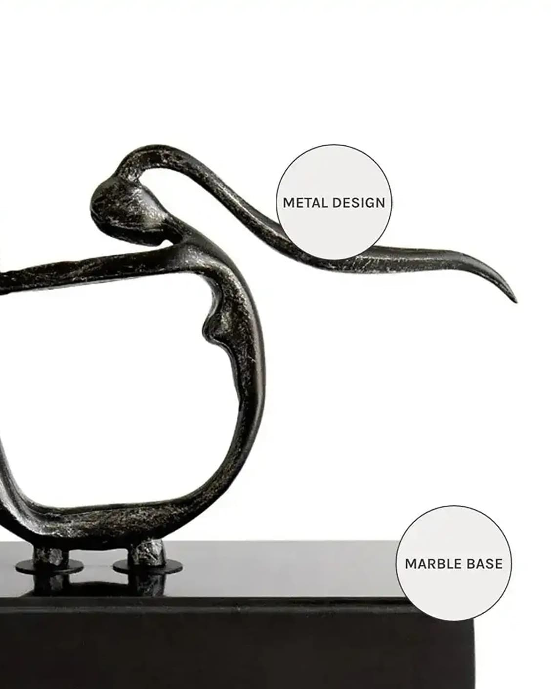 Candice Rodin statues and sculptures in black, shown in a product close-up as image 9