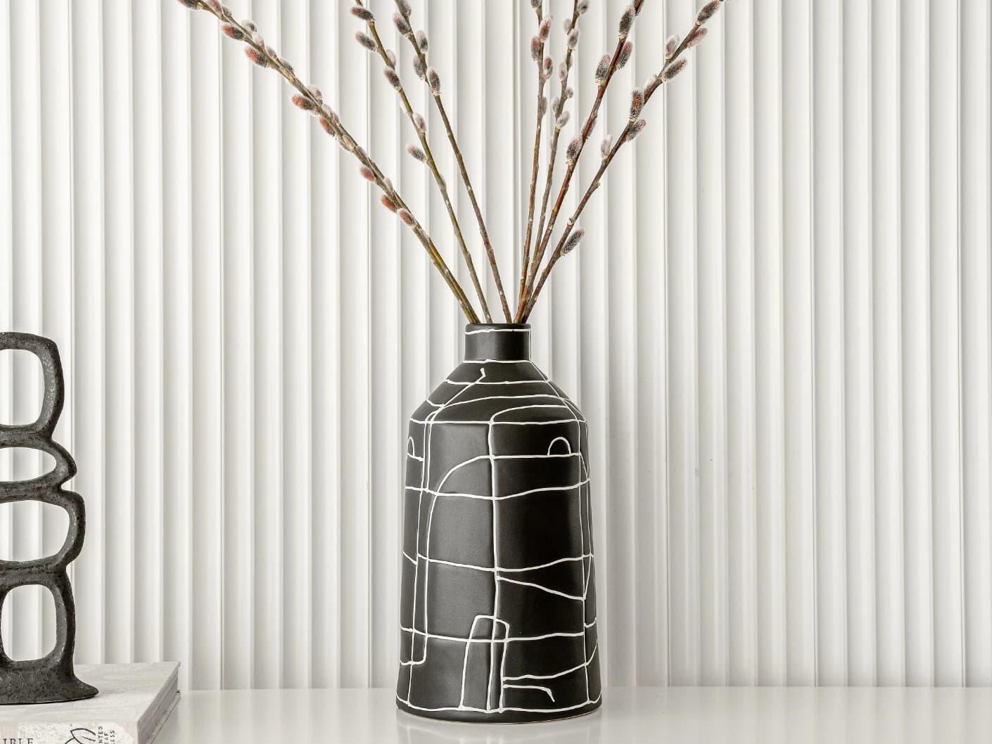 Carlene Arneson vases, shown in a lifestyle front view
