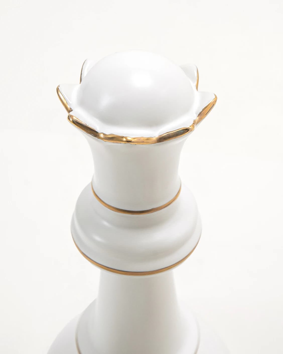 Cassandra Arneson Porcelain Figures statues and sculptures in white and gold, shown in a product top view as image 11