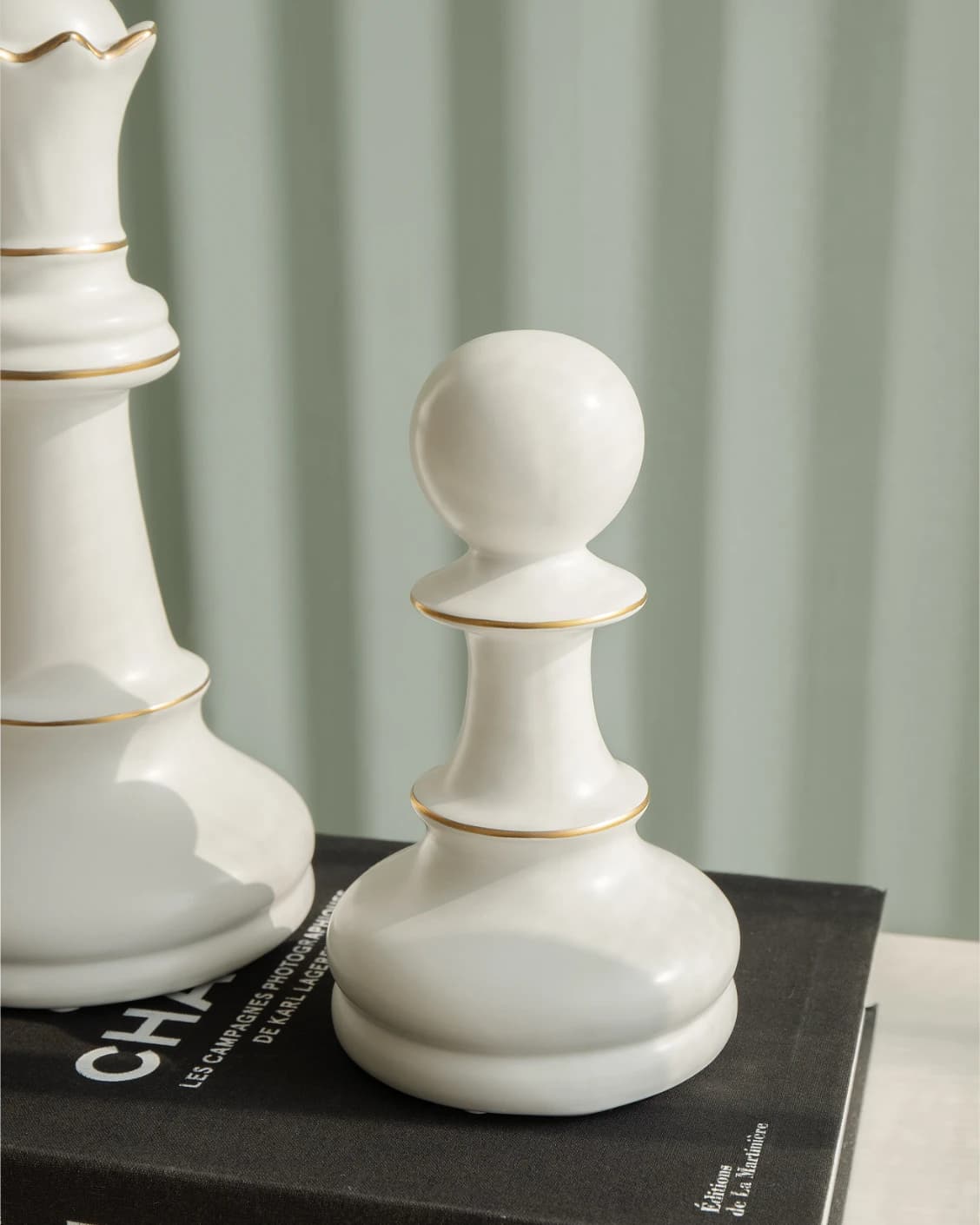Cassandra Arneson Porcelain Figures statues and sculptures in white and gold, shown in a product close-up as image 6