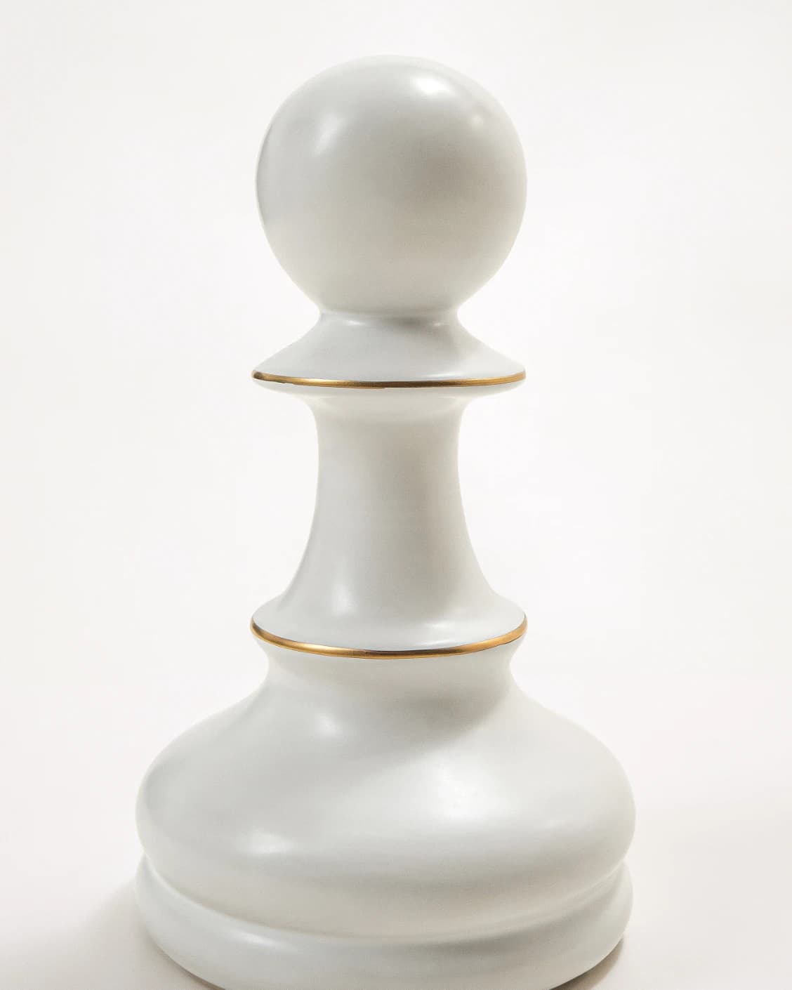 Cassandra Arneson Porcelain Figures statues and sculptures in white and gold, shown in a product front view as image 8
