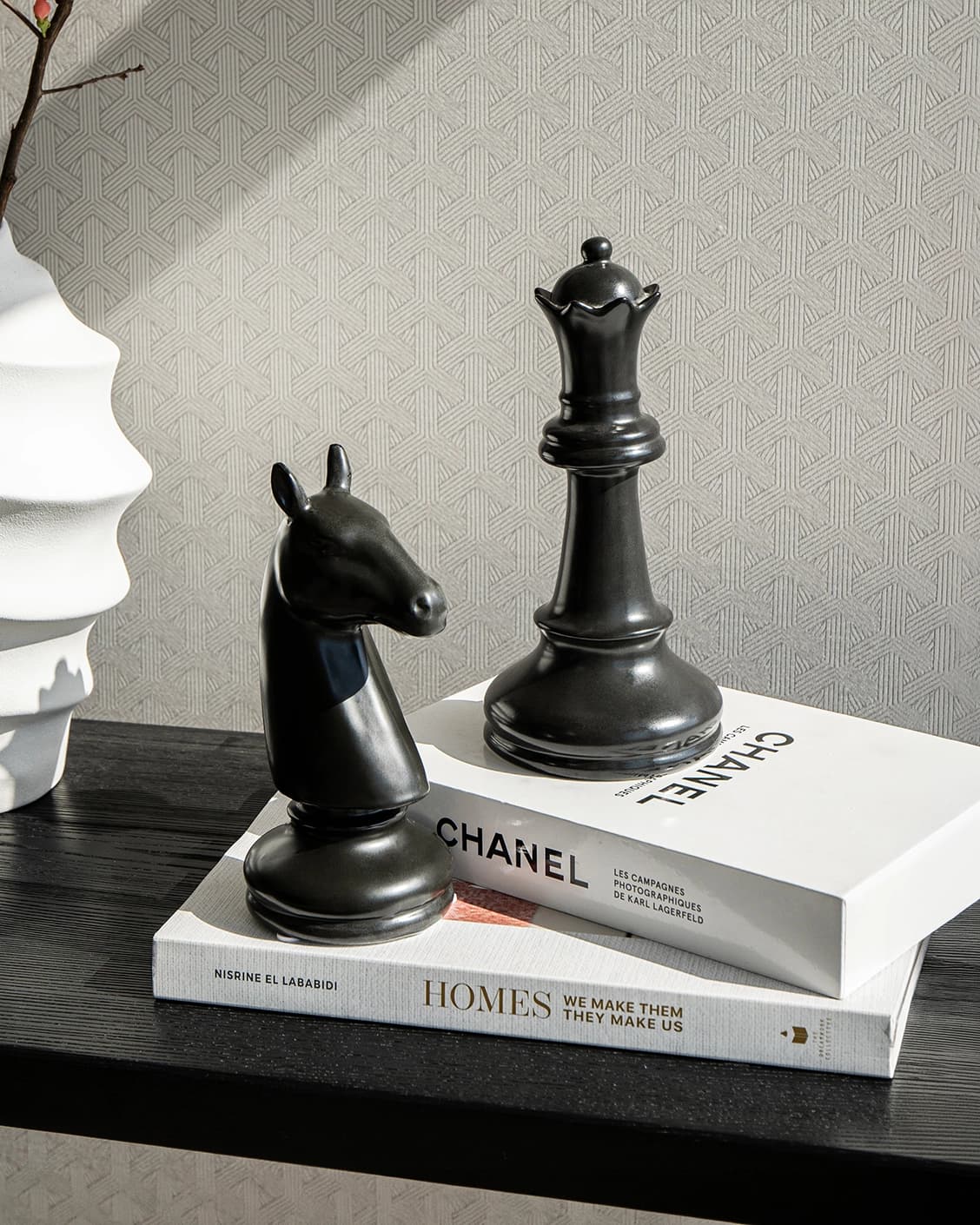 Catherine Arneson statues and sculptures in black, shown in a lifestyle right view as image 2