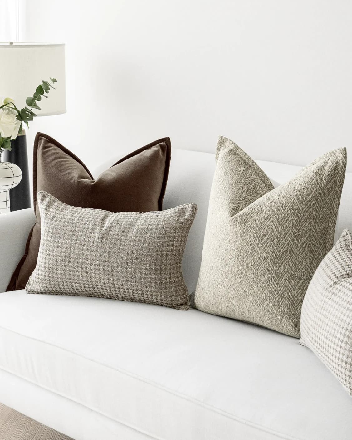 Cente Bundle bundle - indoor in brown, beige and silver, shown in a lifestyle right view as image 1