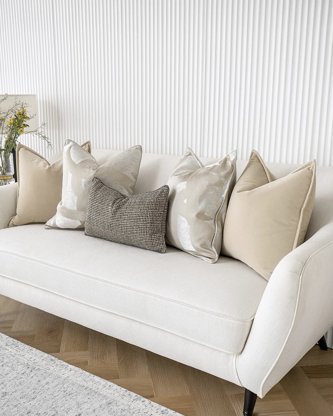Cheena Bundle cushion, shown in a lifestyle right view as image 2