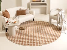 cindy-rust-beige-rust-round-carpet-lifestyle-front-view-id-DSC02654-v1