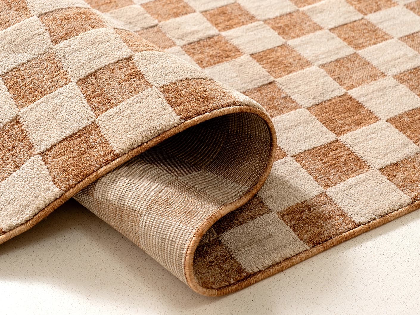 Buy Cindy Rust Carpet in Rustic Red & Beige | Knot Home