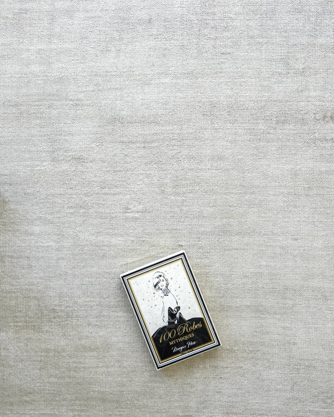 Colin Alba Runners carpet in white and grey, shown in a lifestyle top view as image 4