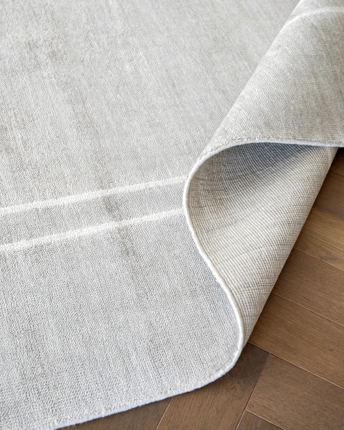 Colin Alba Runners carpet in white and grey, shown in a product close-up as image 8