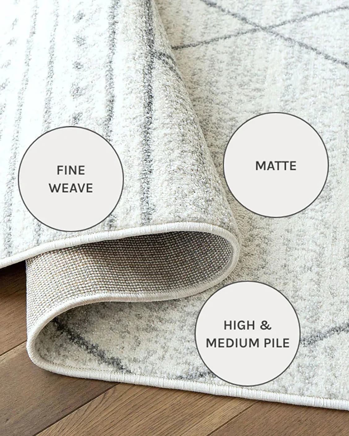 Conrad Bianca carpets in grey and white, shown in a close-up as image 11